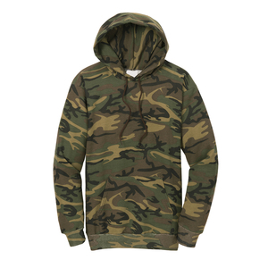 Sweat à capuche unisexe surdimensionné camouflage, manches longues, streetwear, épais, à enfiler - Product Image 1