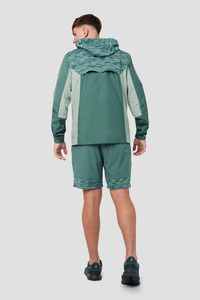 Unisex Customizable Nylon Hooded Windbreaker <b>Jacket</b> Jogging Shorts Set Casual 2-Piece Gym Fitness Gear Men <b>Winter</b> Plus Size - Product Image 3