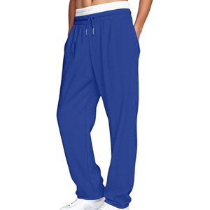 Pantalon de survêtement décontracté pour homme, léger, respirant, écologique, à double taille, couleur unie, design optimal, haute qualité - Product Image 1