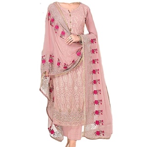 Nouvel article Plus Beau Design Dames Fantaisie Costume Pakistanais Shalwar Kameez Respirant En Gros Vente Chaude Conception Personnalisée - Product Image 1