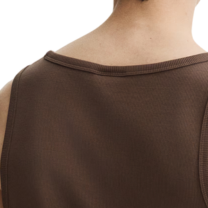Camiseta sin mangas ajustada de canalé elástica, chaleco básico informal para entrenamiento, tela suave y transpirable, fabricante OEM ODM personalizado - Product Image 4