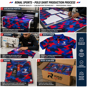 Polo promotionnel pour homme en coton peigné piqué avec col élégant par Ronal Sports - Product Image 5