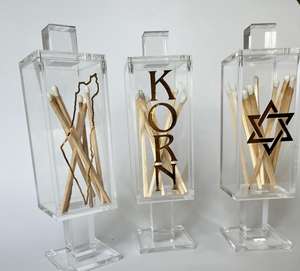 คอลเลคชั่นของขวัญ2025หรูหราและน่าดึงดูดโดยมีสินค้ากล่องอะคริลิค Chanukah และผู้ถือ besamim Lucite - Product Image 1