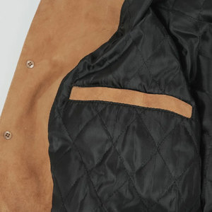 New Arrival Men's High Quality 100% <b>Suede</b> Leather Custom Leather <b>Jacket</b> Wholesale <b>Suede</b> <b>Jacket</b> for Man Custom 2026 - Product Image 4