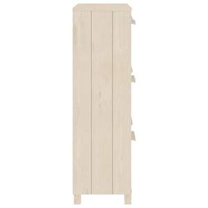 Zapatero de madera maciza de pino marrón miel con organizador de plástico mediano para cajas de zapatos - Product Image 5