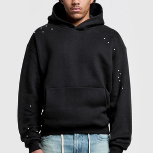 Sudadera con Capucha Personalizada para Hombre, Fabricante de Sudaderas con Logotipo de Pedrería, Servicio OEM - Product Image 3