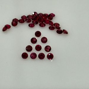 Oferta Especial: Gema Suelta de Espinela Roja Natural, Corte Diamante Redondo de 3mm, Calidad AAAA, Limpia, de Tanzania, Grado Joyería Fina, Venta al por Mayor - Product Image 3