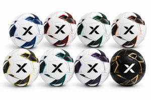 ลูกฟุตบอลควบคุมการเล่นแบบกำหนดเองได้ X |   สีขาว สีดำ สีทอง |   โลโก้ X |   ผู้ผลิต OEM ODM |   ดีไซน์ระดับพรีเมียม |   คุณภาพระดับพรีเมียม - Product Image 5