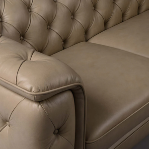 Sofá Chesterfield Convertible de Lujo Moderno, con Botones Decorativos en los Brazos, Tapizado para Sala de Estar, de Alta Calidad - Product Image 4