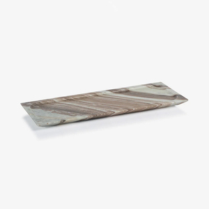 Hand Crafted Marble Effect <b>Rectangle</b> Serving Tray With Unique Design Decorative For <b>Coffee</b> <b>Table</b> Home Decor Accessories Supplies - Product Image 2