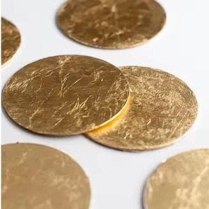 Antique Style Metal Coasters Set Decorative <b>Table</b> <b>Protectors</b> for Traditional Dining Restaurant Hotel Wedding Events - Product Image 6