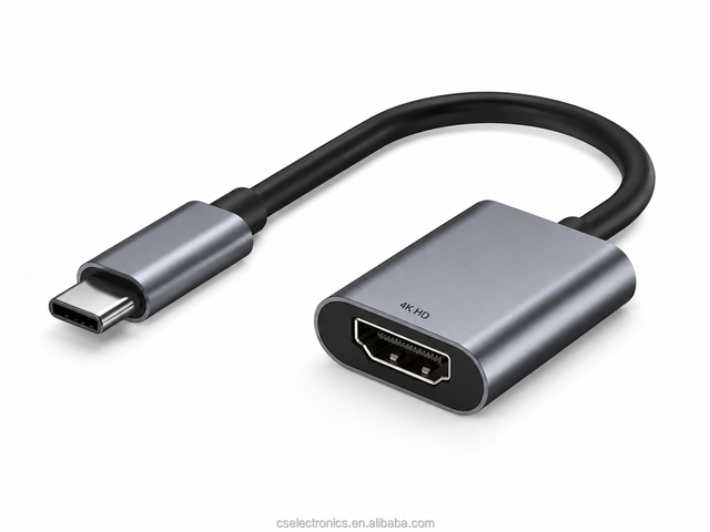 USB-C to for Adapter 4K 60Hz Type C to for Converter with PVC Jacket Plug and Play for Monitor TV Projector