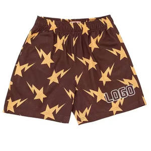 กางเกงขาสั้นผู้ชายขายส่งราคาพิเศษ ลายดอกไม้เต็มตัว กางเกงกีฬาแบบสั่งทำ กางเกงรัดรูป กางเกงตาข่าย พร้อมโลโก้สั่งทำ - Product Image 4