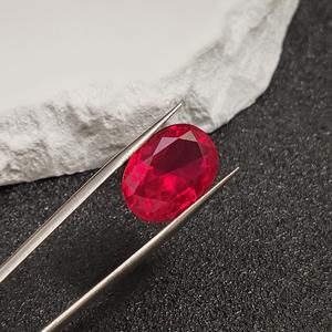 Rubis naturel ovale taillé, pierre précieuse facettée en forme d'œuf, plusieurs tailles, rubis rouge en vrac pour la fabrication de bijoux, vente en gros - Product Image 6
