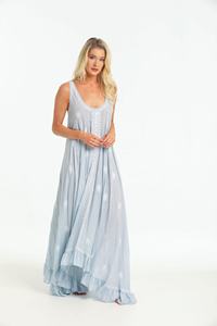 2019 Breezy Rayon Maxi vestido dobladillo asimétrico único bordado Casual playa estilo bohemio gran oferta verano contraste Color - Product Image 5