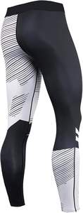 Vêtements de sport de compression pour hommes, ensembles de gym, chemise à manches longues, pantalon, ensemble de course à pied ajusté - Product Image 4