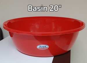 12-20 Inch PP Durable Plastic <b>Basin</b> <b>Round</b> Mixing Washing Bowl Glossy Modern 42cm Utility <b>Basin</b> for Household Cleaning - Product Image 4