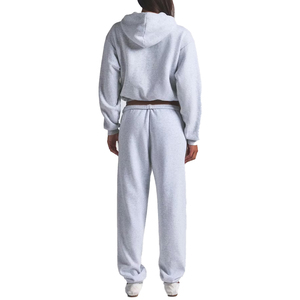 Top Selling Custom Cotton Fleece Hoodie & Jogger Set Premium Women 2 Piece Set Oversized SweatSuit <b>Lounge</b> Wear OEM Private Label - Product Image 2