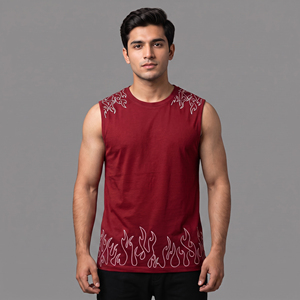 Solid Casual Washed 100% Cotton Mens Gym Body building Fitness Tank Top Quick Dry <b>Vest</b> Sport <b>Stringer</b> Sleeveless T-Shirt - Product Image 3