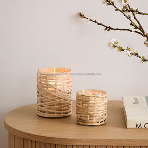 Portavelas de ratán 2022 Natural - Product Image 1