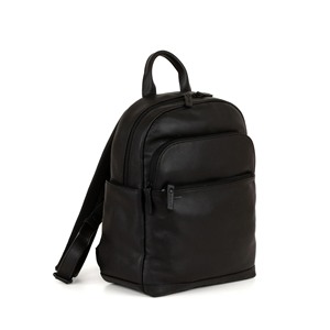 Sac à dos pour ordinateur portable en cuir véritable de qualité supérieure avec fermeture éclair pour hommes - Logo personnalisable, couleur durable pour le bureau, l'école et les activités de plein air - Product Image 2