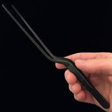 Pince de cuisine en acier inoxydable de haute qualité avec design multi-courbes, pointe fine, légère et résistante au lave-vaisselle - Product Image 2