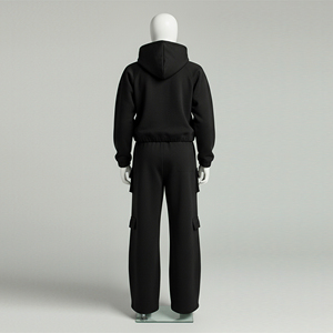 Ensemble de survêtement décontracté à capuche en coton épais de haute qualité pour hommes et femmes, idéal pour l'hiver et le sport - Product Image 3