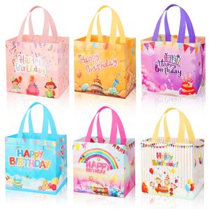 Sac fourre-tout en PP non tissé avec logo personnalisé, sac de shopping réutilisable pour mariage, anniversaire, fête et emballage de cadeaux de vacances - Product Image 5