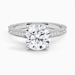 แหวน BOJ รุ่น 0129 ทรงกลม เงินแท้ 925 ประดับเพชรทรงกลมแบบ Solitaire น้ำหนัก 2 กะรัต สี D ความสะอาด VVS1 เพชรโมอิสซาไนต์ รับรองโดย GRA - Product Image 1