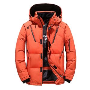 Chaqueta acolchada de lona de invierno para hombres y mujeres con patrón de bordado Diseño transpirable con capucha personalizable - Product Image 1