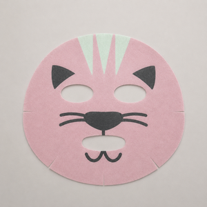 Y154-9 Sustrato para mascarilla facial con estampado digital de dibujos animados, patrón de gato, de fibra vegetal spunlace, no tejido, para mascarilla seca - Product Image 2