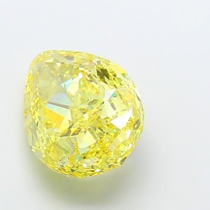 Diamant Jaune Vif Fantaisie de 8,18 Carats en Forme de Poire, Pierre Libre Certifiée, Nouveau Format, Motif Séquencé, Pièces Taillées avec Effet Ombré - Product Image 4