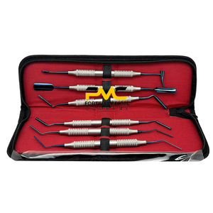 Kit d'outils pour implants dentaires 6 pièces avec poudre de remplissage osseux pour la restauration osseuse dentaire et spatule recouverte de titane - Product Image 5