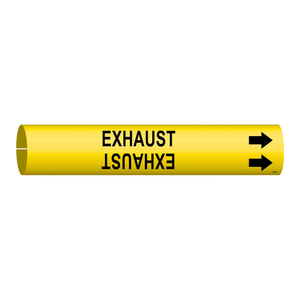 เครื่องหมายระบุท่อแบบยืดหยุ่นสำหรับระบบไอเสียอุตสาหกรรมโดย Brady EXHAUST - Product Image 2