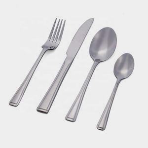 Juego de Cubiertos Reutilizables de Acero Inoxidable para Eventos al Aire Libre, Restaurantes y Regreso a Clases, con Cuchillos, Cucharas y Tenedores de Mango Largo - Product Image 2