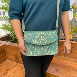 กระเป๋าสะพายคาดลำตัวโลหะแฟชั่นสไตล์ตะวันตกสำหรับผู้หญิงกระเป๋าสะพายหนังสีสันสดใสรีไซเคิลออกแบบได้ตามต้องการ - Product Image 4