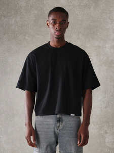 Camisetas cómodas de corte holgado para hombre, diseño de color sólido, logotipo personalizado, camiseta estampada de corte holgado para hombre, OEM, marca privada - Product Image 2