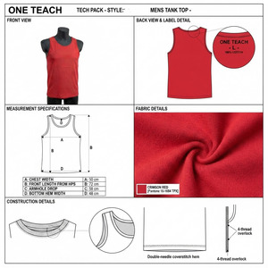 Camisetas sin Mangas para Hombre, Elegantes y a la Moda, de Algodón, Precio Bajo, Alta Calidad, Tela Transpirable - Product Image 6