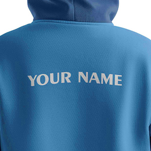 Sweat-shirt à capuche personnalisé à motif chevron, en molleton, avec poche avant, coupe classique, sportif, logo personnalisé - Product Image 4