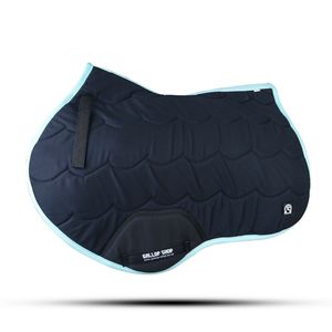 Tapis de selle de dressage matelassé rose avec bandages et couvre-cou assortis pour l'entraînement équestre - Product Image 4