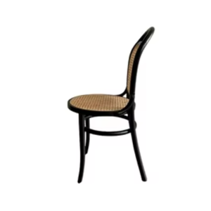 เก้าอี้ร้านอาหารเฟอร์นิเจอร์ทำจากไม้สักและหวายผสมผสานการตกแต่งที่ราบรื่นและประณีตการออกแบบที่เรียบง่าย - Product Image 6