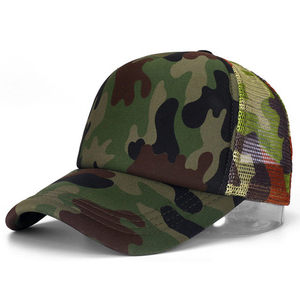 Unisex Camouflage Trucker <b>Hat</b> Breathable Mesh Back Adjustable Fit Outdoor Casual Cap Spring <b>Summer</b> Use Polyester Cotton - Product Image 6