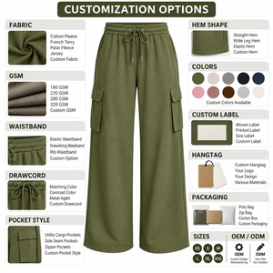 Pantalones Palazzo Anchos Beige para Mujer, Estilo Casual, Deportivo, para el Tiempo Libre, con Cordón Ajustable, Proveedor de Ropa Personalizada - Product Image 4