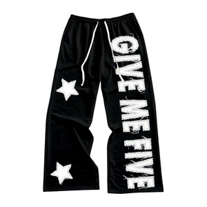 Unisex Casual Straight Wide Leg <b>Baggy</b> Sweatpants Y2K Graphic Flared Stacked <b>Track</b> <b>Pants</b> Workout Gym Trousers Drippy Streetwear - Product Image 1