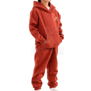 Servicios OEM, Proveedor Directo de Fábrica, Conjunto Deportivo para Niños con Lavado Ácido, Sudadera con Logotipo Personalizado y Pantalones, Conjunto de Dos Piezas para Niños - Product Image 3