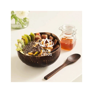 Bol en Coque de Noix de Coco Écologique, Vaisselle Tendance pour Servir les Desserts et Présenter le Riz, Matériau Propre, Idéal pour les Acheteurs Mondiaux - Product Image 1