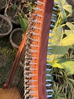 Custom Brand 22-String Irish Folk Musicals Bassoon Celtic Rosewood Lever Hand Engraved Design Traditional Style Perfect Musical