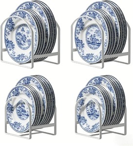 Étagère à casseroles empilable en métal noir à 5 niveaux, support de rangement pour ustensiles de cuisine, support décoratif pour casseroles - Product Image 6