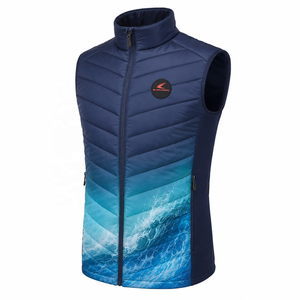 Chaleco Acolchado sin Mangas para Hombre, Cuello Alto, Cierre Frontal con Cremallera, Cortavientos, Ropa de Invierno, Chaqueta Acolchada de Color Sólido - Product Image 6