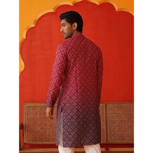 Kurta informal de algodón de corte regular para hombre - Product Image 2